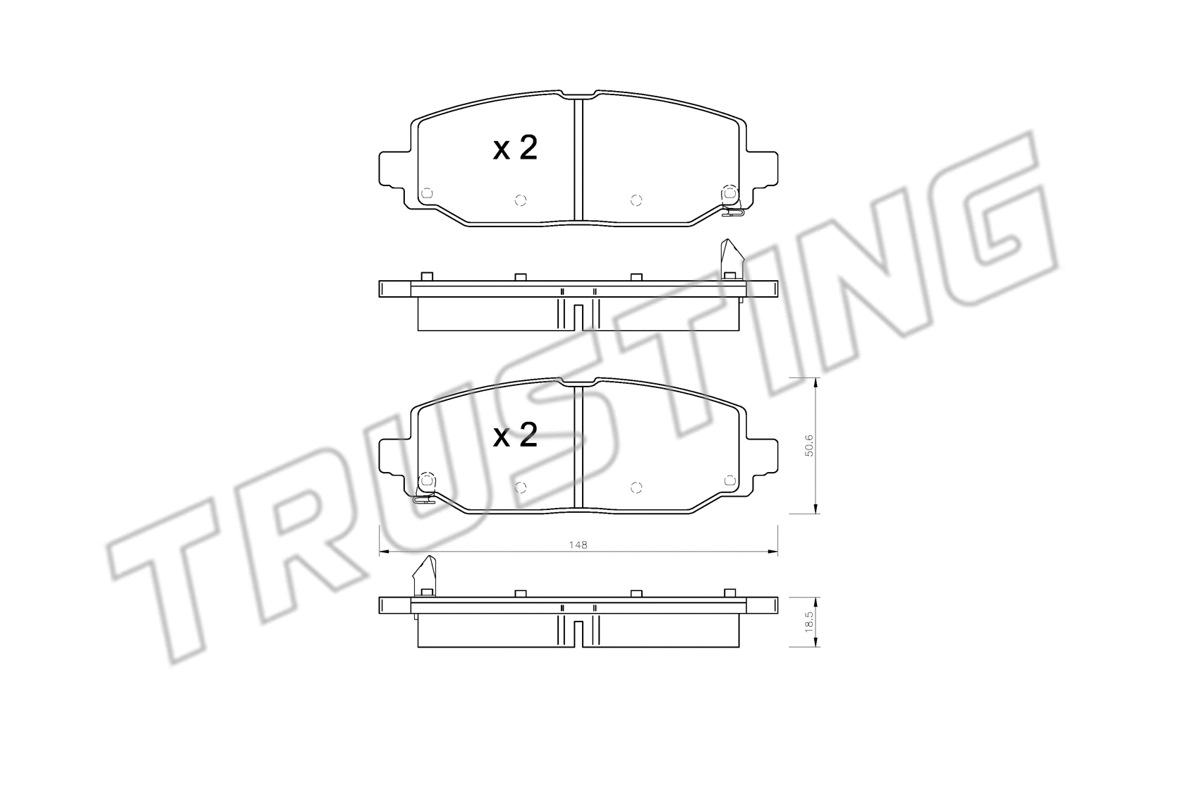 Brake Pad Set, disc brake (1335.0)