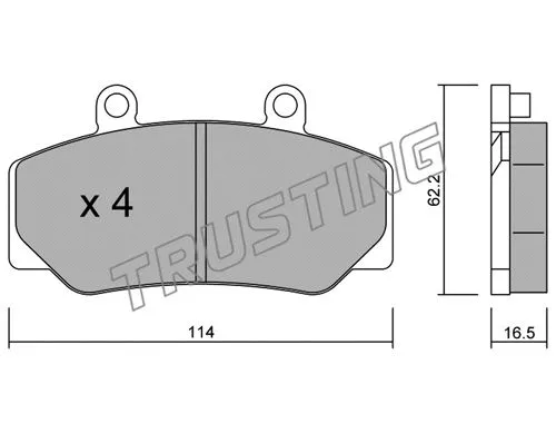 Brake Pad Set, disc brake (077.0)