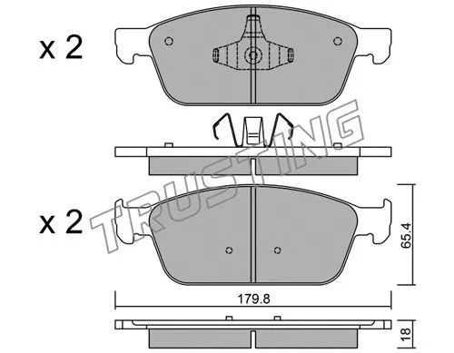 Brake Pad Set, disc brake (1005.0)