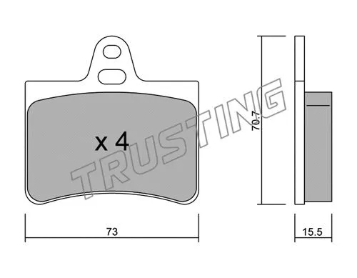 Brake Pad Set, disc brake (342.0)