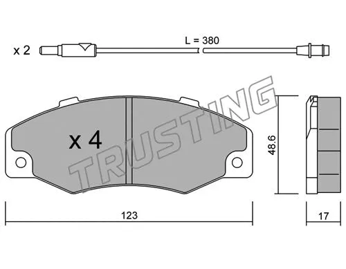 Brake Pad Set, disc brake (098.0)
