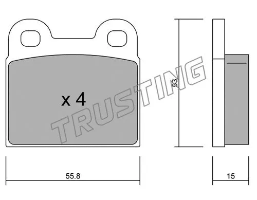 Brake Pad Set, disc brake (002.1)