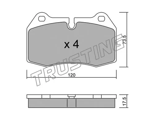 Brake Pad Set, disc brake (661.0)