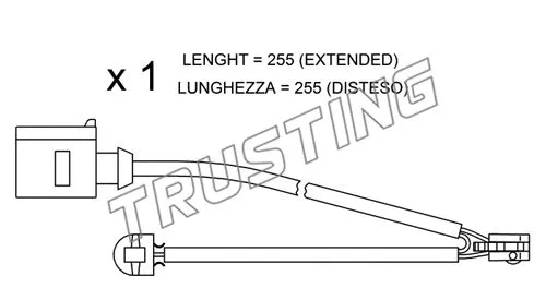 Warning Contact, brake pad wear (SU.218)