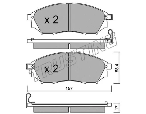 Brake Pad Set, disc brake (835.0)