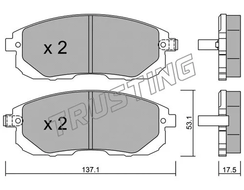 Brake Pad Set, disc brake (893.1)