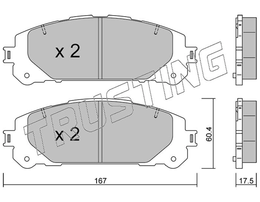 Brake Pad Set, disc brake (1367.0)