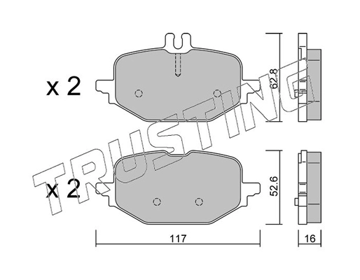 Brake Pad Set, disc brake (1359.0)