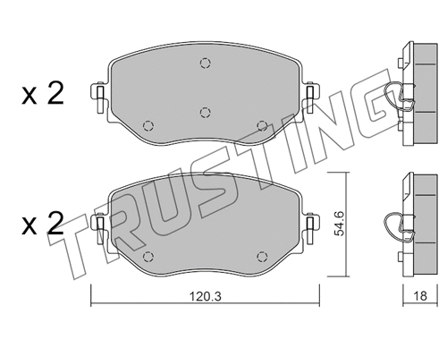 Brake Pad Set, disc brake (1225.0)