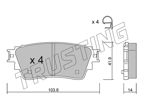 Brake Pad Set, disc brake (1160.0)