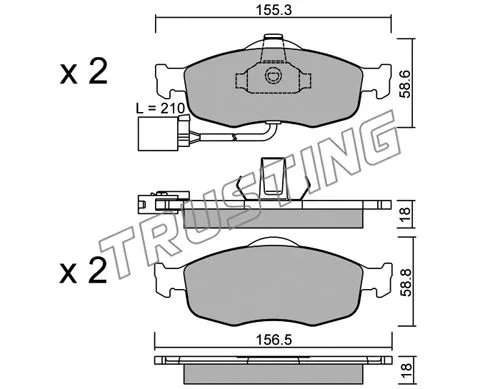 Brake Pad Set, disc brake (148.1)