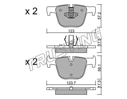 Brake Pad Set, disc brake (979.0)