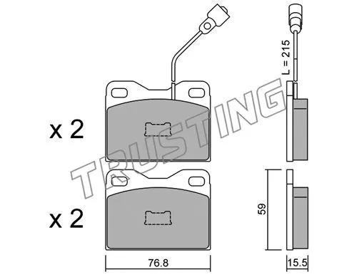 Brake Pad Set, disc brake (017.4)