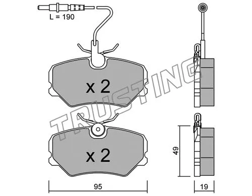 Brake Pad Set, disc brake (101.0)