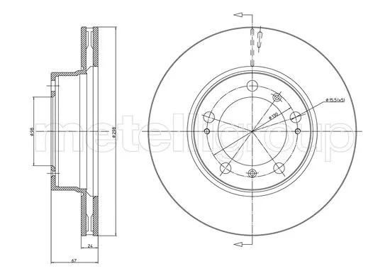 Brake Disc (DF1618)