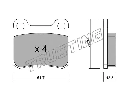 Brake Pad Set, disc brake (094.0)