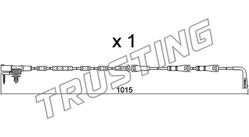 Warning Contact, brake pad wear (SU.357)