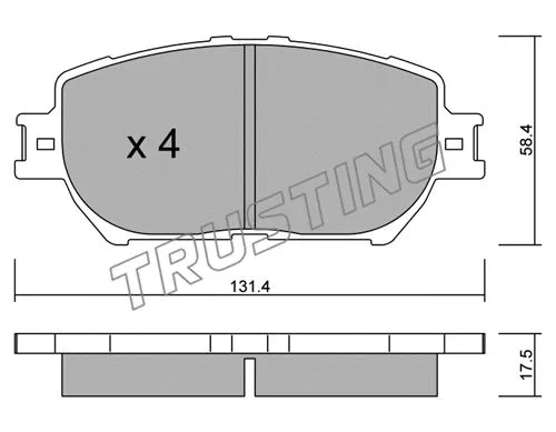 Brake Pad Set, disc brake (767.0)