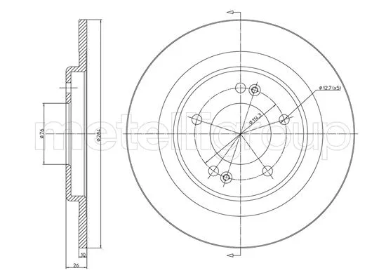 Brake Disc (DF1663)