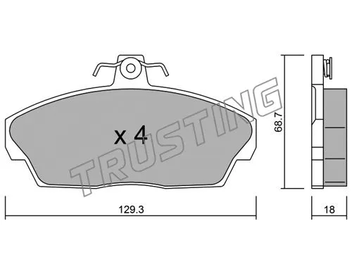 Brake Pad Set, disc brake (177.1)