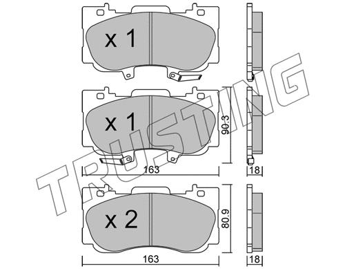 Brake Pad Set, disc brake (1183.0)