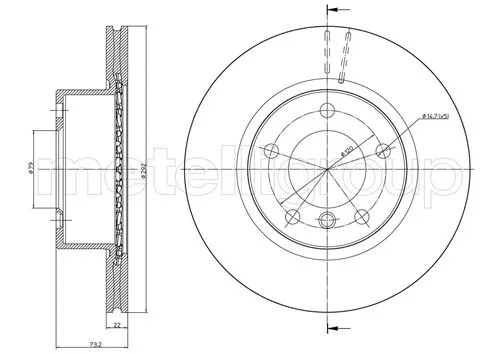 Brake Disc (DF1072)