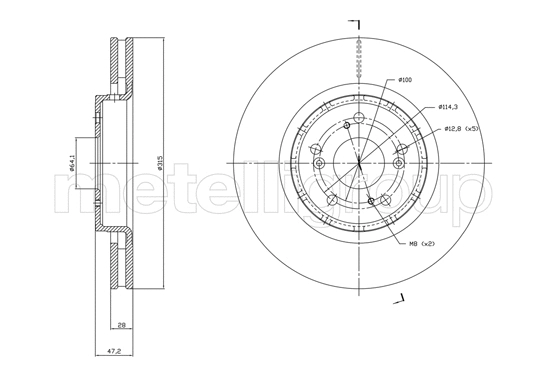 Brake Disc (DF1829)