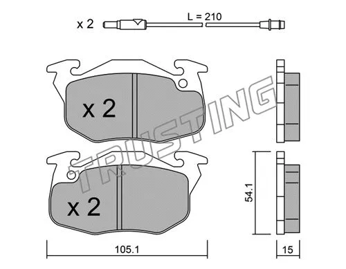 Brake Pad Set, disc brake (039.3)