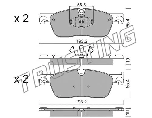 Brake Pad Set, disc brake (1123.1)