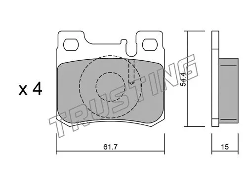 Brake Pad Set, disc brake (582.0)