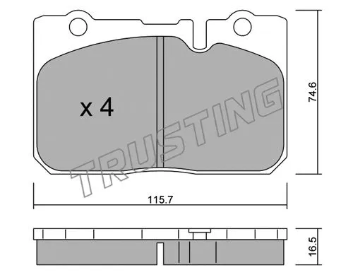 Brake Pad Set, disc brake (773.0)
