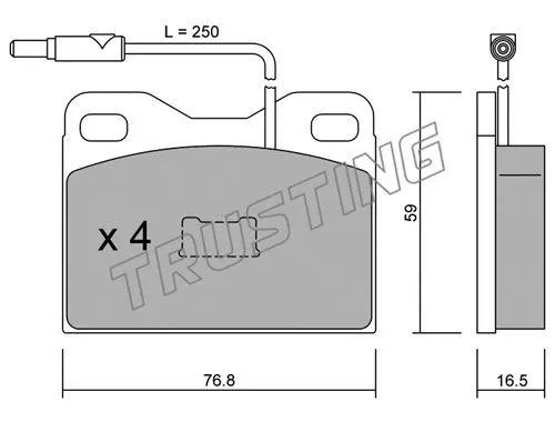 Brake Pad Set, disc brake (017.3)