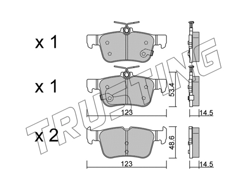 Brake Pad Set, disc brake (1064.1)