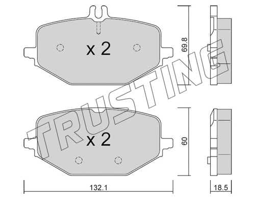 Brake Pad Set, disc brake (1274.0)