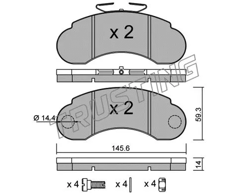 Brake Pad Set, disc brake (057.1)