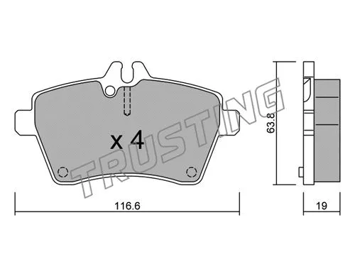 Brake Pad Set, disc brake (662.0)