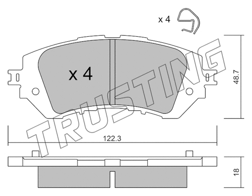 Brake Pad Set, disc brake (1219.0)