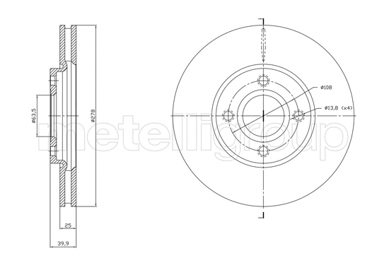 Brake Disc (DF1768)