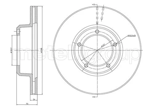 Brake Disc (DF282)