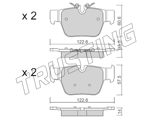 Brake Pad Set, disc brake (1267.0)