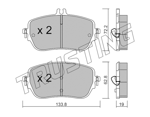Brake Pad Set, disc brake (1193.0)