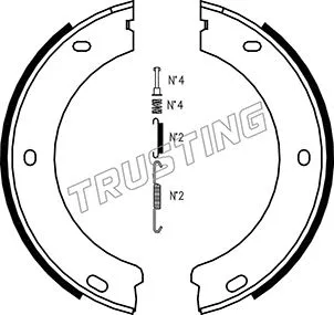Brake Shoe Set, parking brake (079.188K)