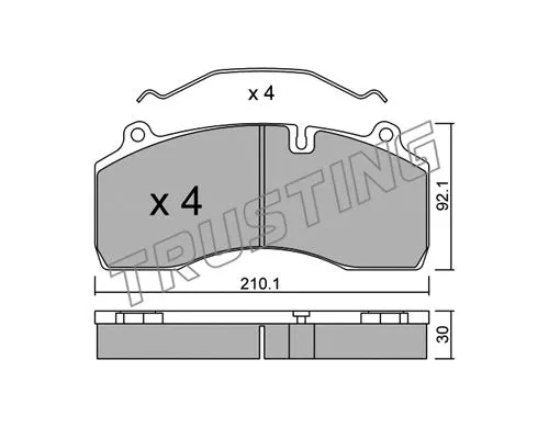 Brake Pad Set, disc brake (823.0)