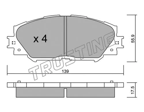 Brake Pad Set, disc brake (763.0)