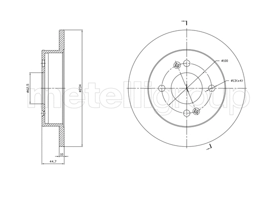 Brake Disc (DF1761)