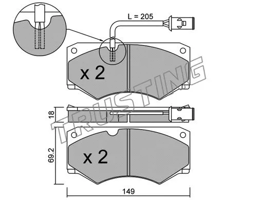 Brake Pad Set, disc brake (016.2)