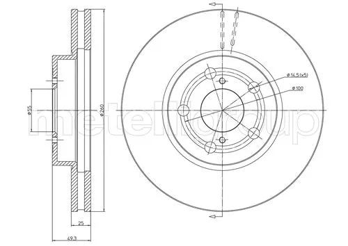 Brake Disc (DF517)