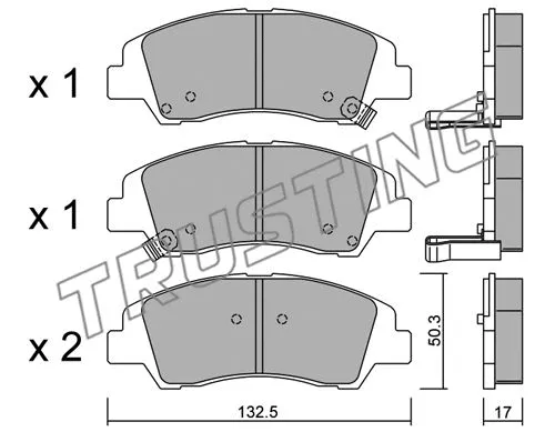 Brake Pad Set, disc brake (1091.0)