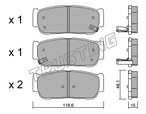 Brake Pad Set, disc brake (743.0)