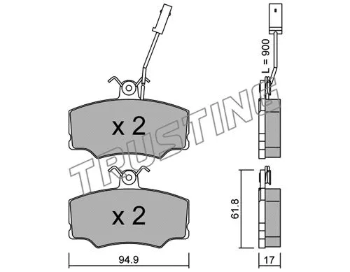 Brake Pad Set, disc brake (078.0)